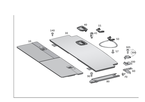 Load Compartment Floor for 2017 Mercedes-Benz GLS350d #0