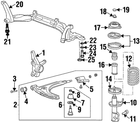 Suspension Components for 2000 Hyundai Elantra #0