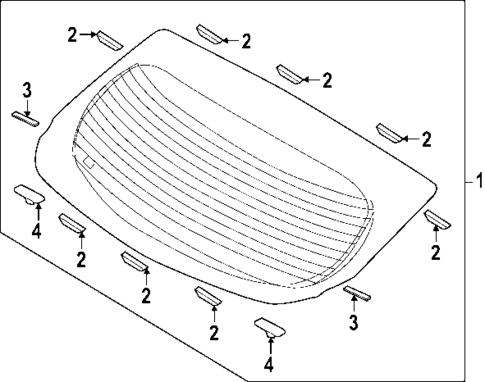 Glass - Lift Gate for 2024 Hyundai Ioniq 5 #0