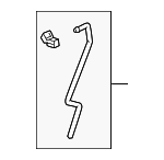 72613TX4305 - : 2013-2018 Acura RDX - Rod Set, R Rear Door Latch for Acura: RDX Image