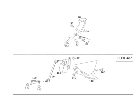 Regulation of Dynamic Headlamp Range Control, Rear for 2009 Mercedes-Benz S 550 #0
