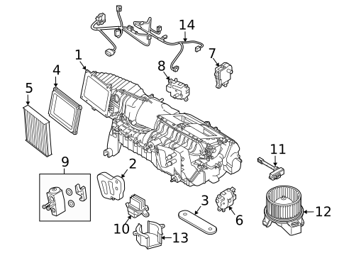 Blower Motor & Fan for 2013 Ford Mustang #1
