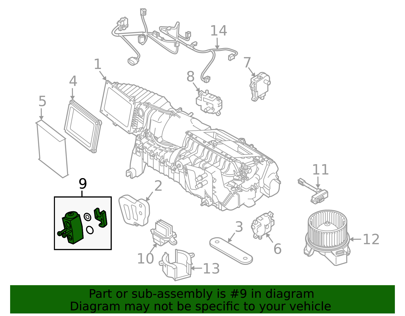 A-Premium A/C Expansion Valve For Ford Mustang 2010-2014 - OEM Replacement Part