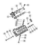 4663721 - 2.7L Gas; Engine: Valve Spring Retainer for Mopar Image