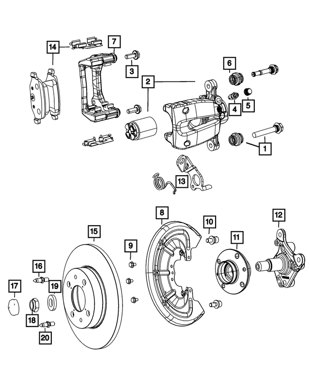 R8088931AA - Brakes: Disc Brake Caliper Assembly, Remanufactured, Left for Mopar Image image