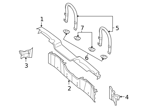 Roll Bar & Headrest Assembly for 2007 Chrysler Crossfire #0