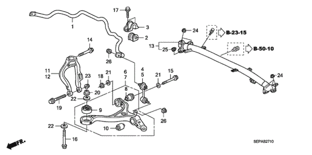Front Lower Arm for 2008 Acura TL #0