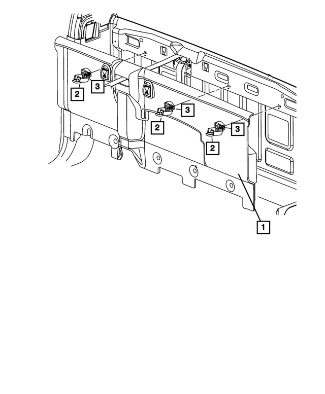 5GR33XDHAF - Interior Trim: Cab Back Panel for Mopar Image image