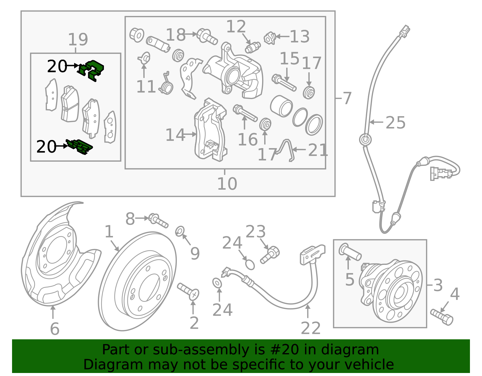58246-A4000 - Brake Pads Clip 2017-2022 Kia Niro | Kia.Parts Store