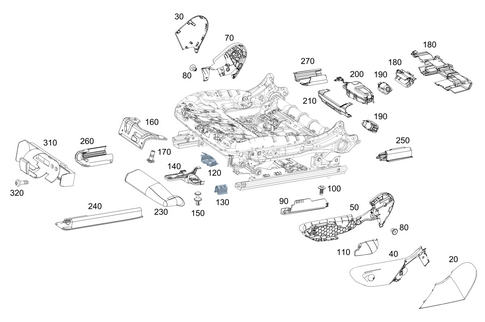 Covers and Bracket for Fire Extinguisher for 2021 Mercedes-Benz GLE53 AMG #0