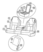 TC941K5AA - Interior Trim: Front Seat Cushion, Center for Mopar Image