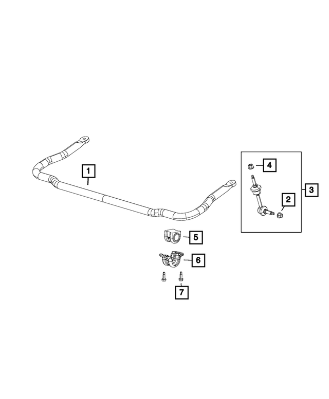 V8205009AA - Front Suspension: Stabilizer Bar Link Kit for Mopar Image