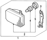 2601541G00 - : Lens &amp; Housing for Nissan: D21, Pathfinder Image