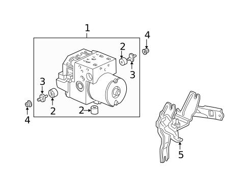 ABS Components for 2005 Honda Civic #1