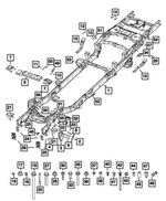 68723831AA - Frame, Bumper and Fascia: Chassis Frame Assembly for Mopar Image