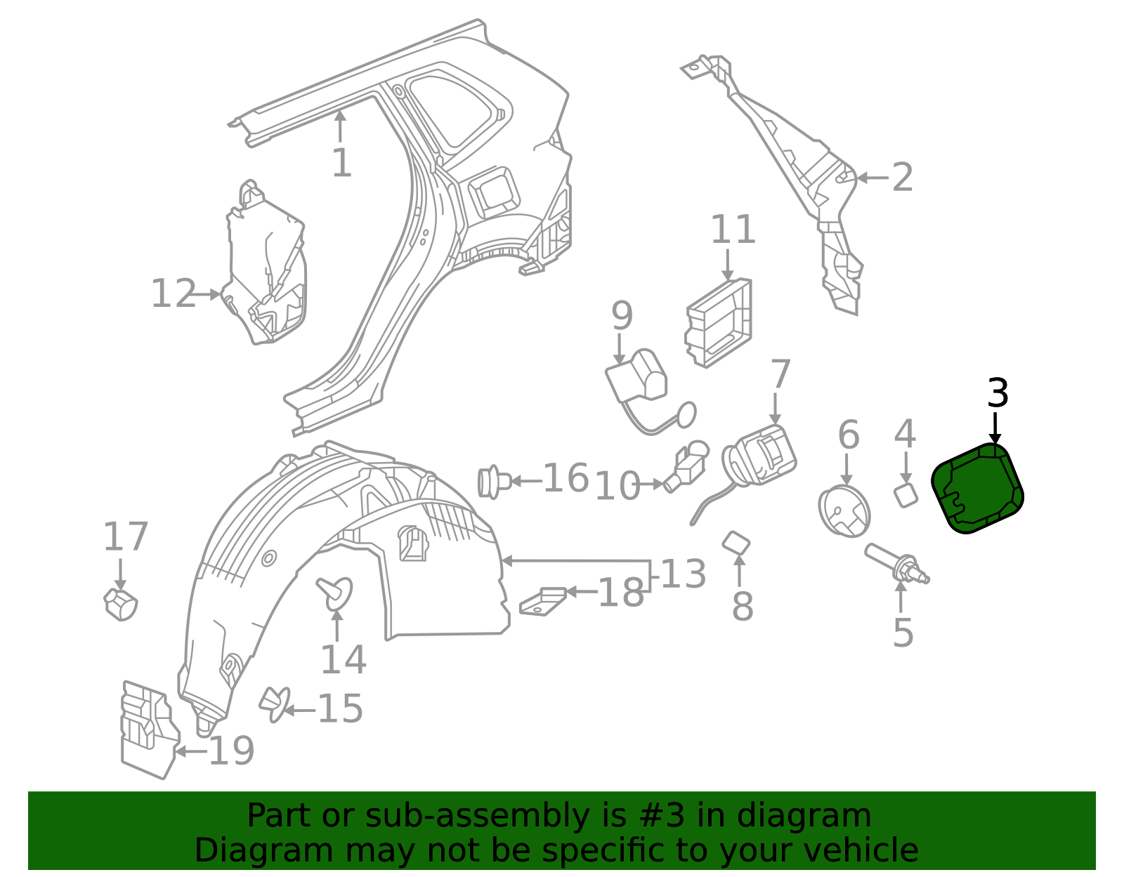 63910-3A0-A00ZZ - 2023-2025 Honda CR-V - Fuel Door | Honda Car