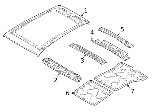 Roof & Components for 2019 Audi SQ5 #0