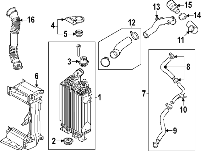 282732M360 - : Lower Hose for Kia: Carnival Image
