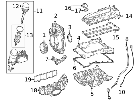 Engine for 2015 Mercedes-Benz GLK250 #1