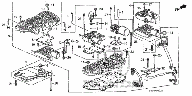 Valve Body for 2006 Honda Civic #0