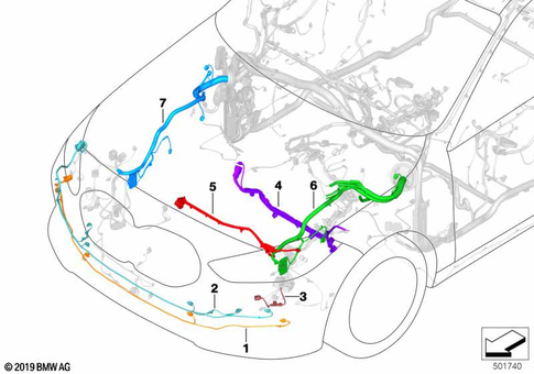Scope of Repair Work Main Wiring Harness for 2019 BMW 228iX #1