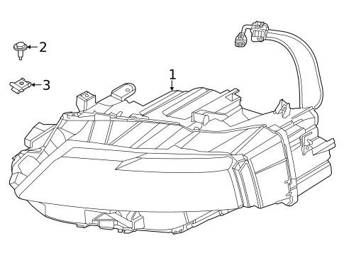 Headlamp Components for 2025 Nissan Rogue #0