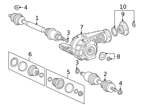 Carrier & Front Axles for 1999 Mercedes-Benz ML 320 #0