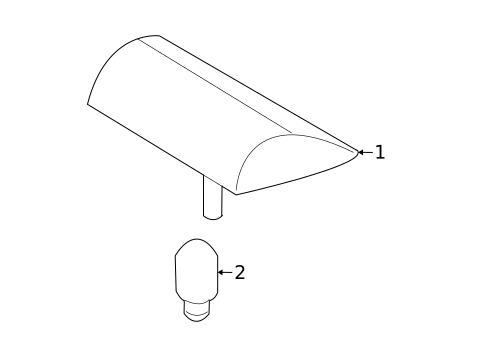 High Mounted Stop Lamp for 2009 Hyundai Elantra #0