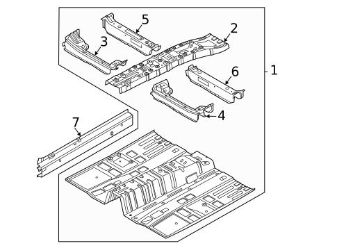 Floor & Rails for 2025 Hyundai Sonata #0