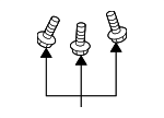 907860616 - Body: Roof Panel Reinforcement Bolt for Mazda Image