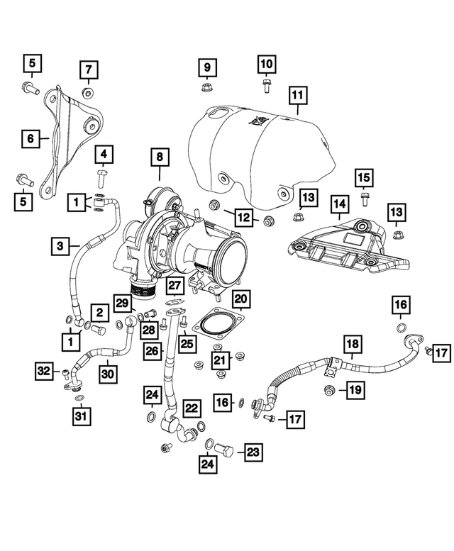 68152211AA - 1.4L Turbo; Engine: Banjo Bolt for Mopar Image