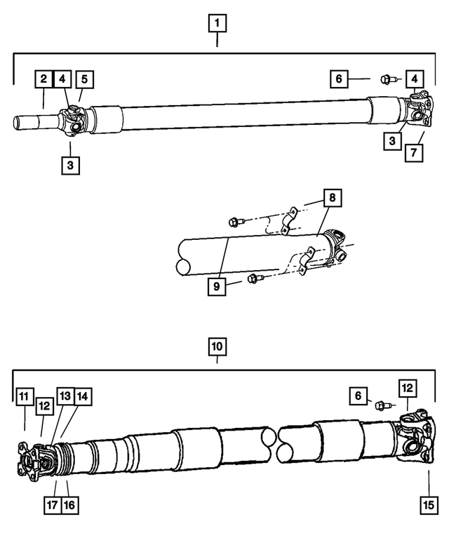 « 52853161AB –  : Entraînement Arbre pour Mopar Image »