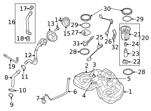 Fuel System Components for 2011 Mazda RX-8 #0