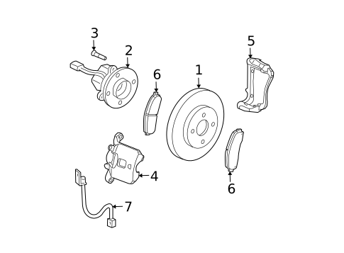 Brake Components for 2004 Saturn Ion #1