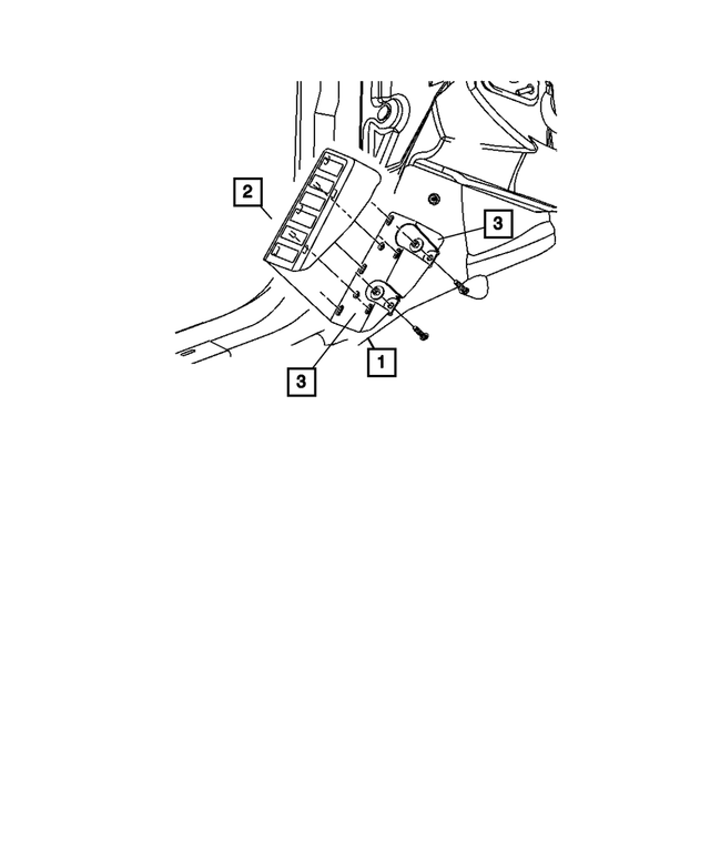 1DD62DK7AC - Interior Trim: Footrest Support for Mopar Image