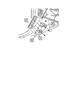 1BS63DK5AE - : Footrest Support for Dodge: Caliber | Jeep: Compass, Patriot Image