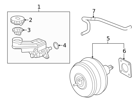 Master Cylinder - Components On Dash Panel for 2017 Honda Odyssey #0