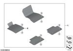 51475A36B50 - : Set Of Floor Mats for BMW Image