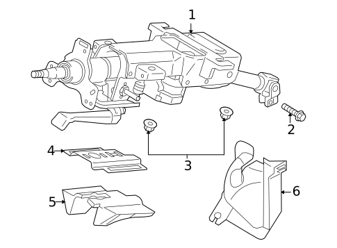 Steering Column Assembly for 2013 Suzuki Kizashi #0