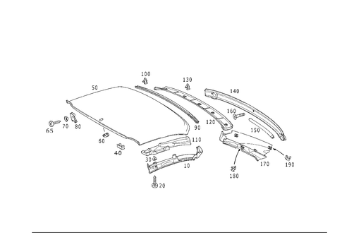 Add-on Parts of Vario Roof for 1999 Mercedes-Benz SLK230 #0