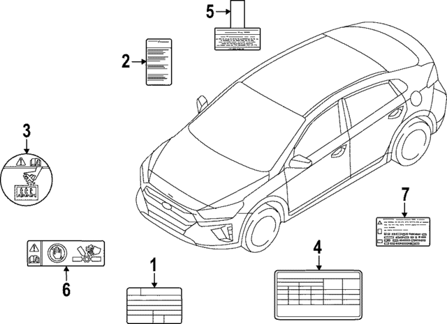 97699GI590 - : AC Label for Hyundai Image