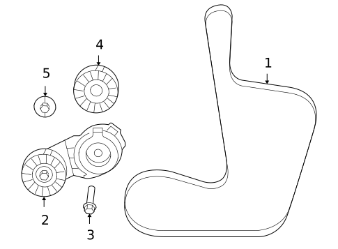Belts & Pulleys for 2010 Volkswagen Routan #0