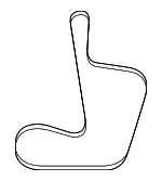 7B0903137A - : Serpentine Belt for Volkswagen Image