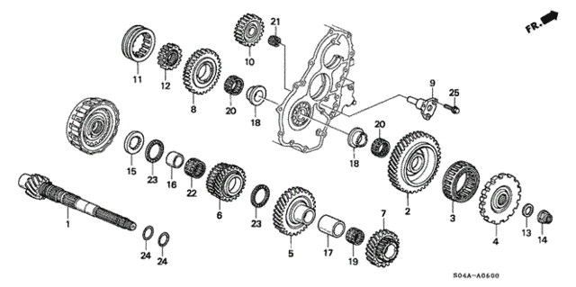 AT Countershaft for 2000 Honda Civic #0