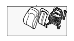 88401C1HH0ZAB - Body: Seat Back Assembly for Hyundai Image