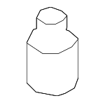 8641036010 - Body: Hood Bumper for Hyundai Image