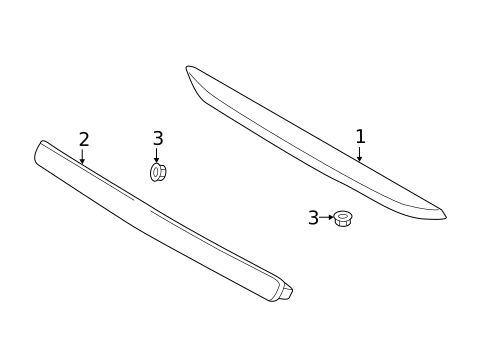 High Mounted Stop Lamp for 2017 Ford Mustang #0
