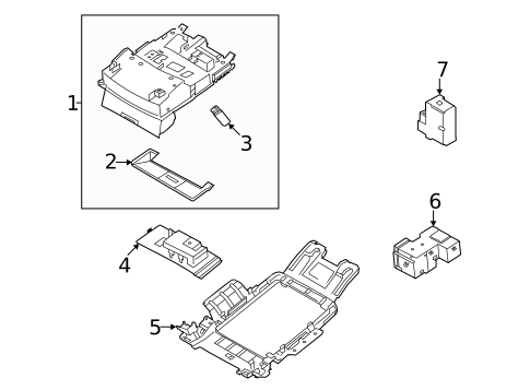 Overhead Console for 2023 Nissan Rogue #0