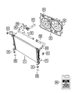 68164091AB - Cooling: Radiator Cooling Fan Module for Jeep: Cherokee Image