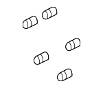 6036123AA - Brakes: Wheel Stud for Dodge: Dakota, Durango | Jeep: Liberty Image